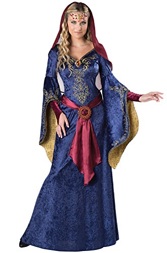 InCharacter Women's Maid Marian Costume, Dark Blue, Small