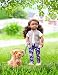 Our Generation – Malia – 46 cm-Puppe & Haustier – Braune Augen & brünettes Haar – Pudel Plüschtier – Vorgetäuschtes Spiel – Spielzeug für Kinder ab 3 Jahren