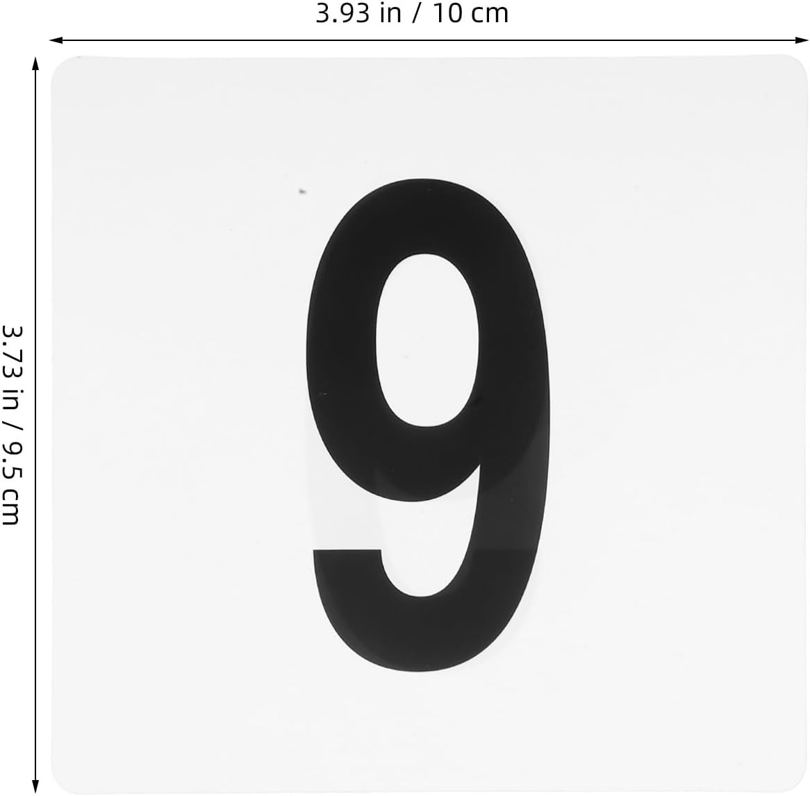 Ipetboom 50pcs Double-sided Plastic Number Tags Table Cards for Restaurants Weddings Parties Banquets Dining Room Seat Markers White Black Numbers 1-25