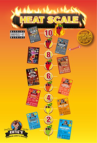 Katie's Beef Jerky - Habanero Peppered Beef Jerky (Pack Of 1), Spicy Meat Snack Made With Premium Quality Beef, Gluten Free - No Preservatives, Nitrites, Or Msg… #TOP2