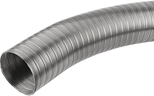 Corrugated Pipe Flexible Acid-Resistant Stainless Steel Flex Pipe V2A Handrail Exhaust VA Diameter 60 mm 1 Metre