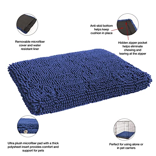 Dog Gone Smart Pet Products Dirty Dog Microfiber Cushion Pad, Bermuda Blue, 23X36 Large (Dgsddcp2397) #TOP2