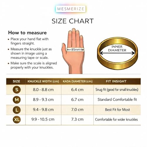 Image of Mesmerize Men's Hanuman Chalisa 9-Verse Kada in a Round Curved Design | Durable Stainless Steel Spiritual Kada Bracelet | Waterproof, Hypoallergenic - 6 Months Warranty Included