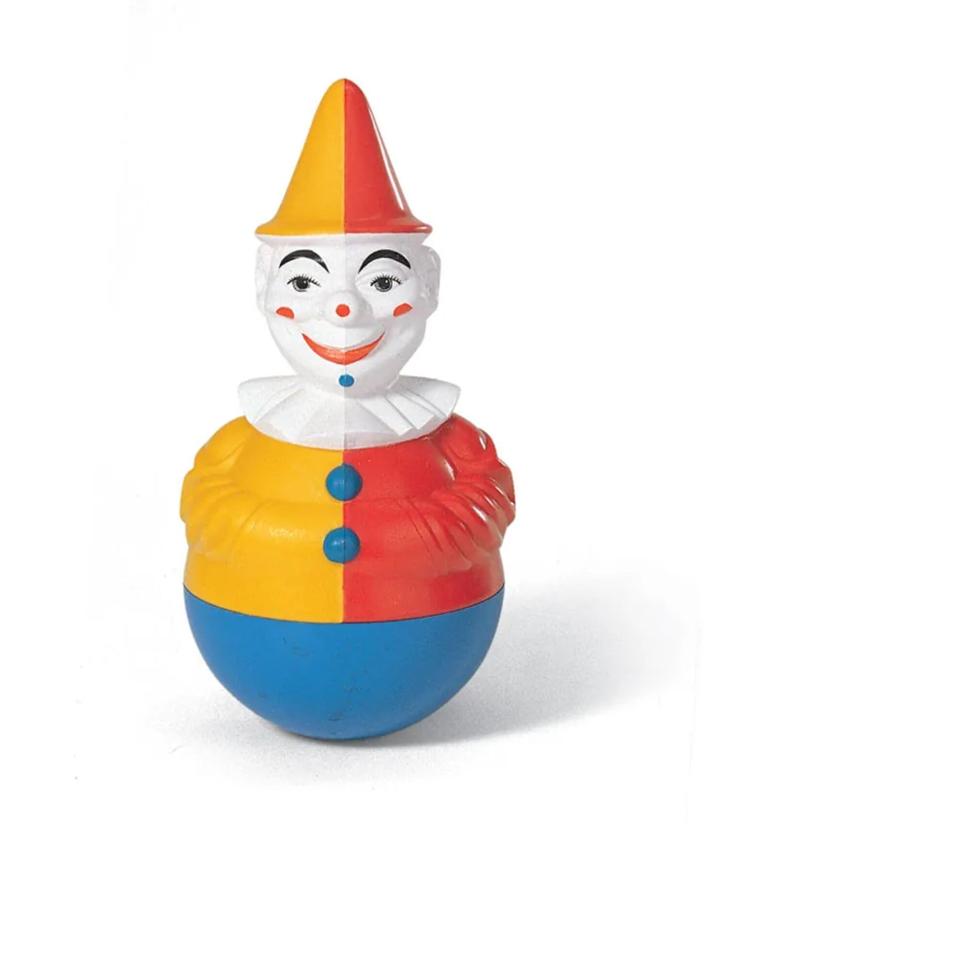 rollytoys Stehaufclown mit Glockensound (ab 3 Jahren, hochwertiger Kunststoff, mit Glockenspiel, Größe: 20,5 x 9,5 x 9,5 cm, Gewicht: 0,27 kg) 22 114 1 221141 Bunt
