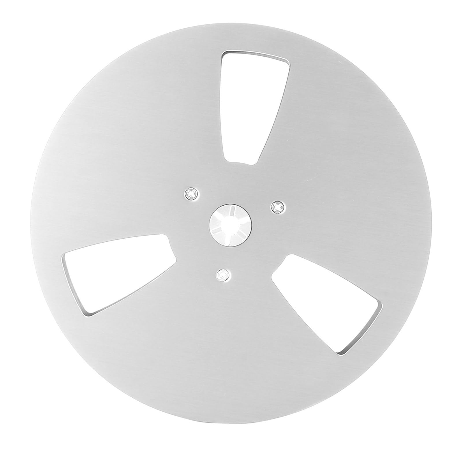 Netbiio High Precision 3 Hole Aluminum Hub Reel Tape Recorder Replacement Spool For Studio Equipment Maintenance And High Fidelity Tape Reproduction