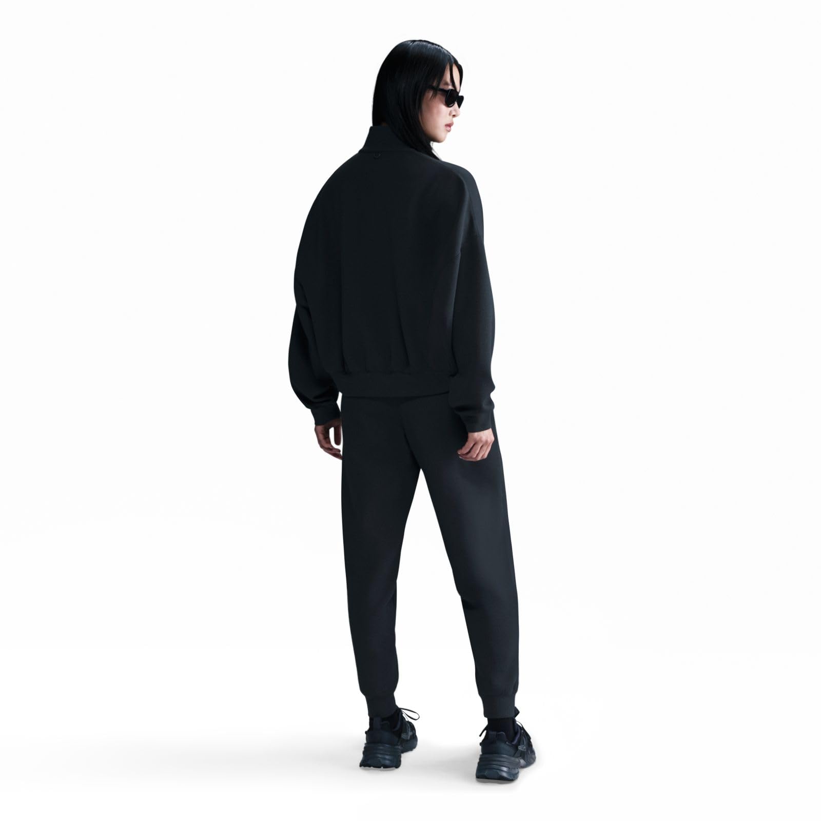 Nike 24.7 ImpossiblySoft HQ8188 - Top de Gran tamaño con tecnología Dri-FIT y Cuello de Cremallera (Mujer)