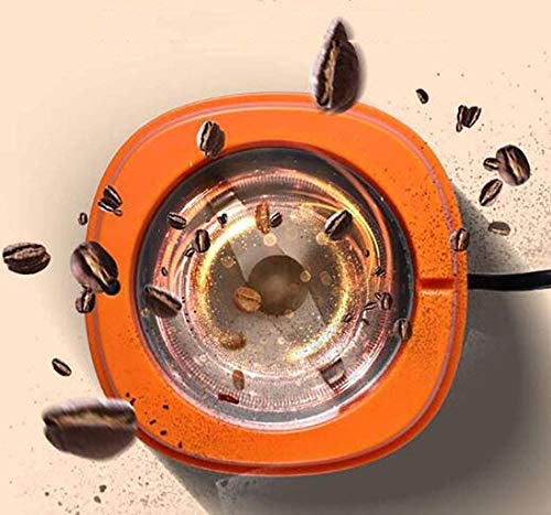 ZOUSHUAIDEDIAN Elektrische Kaffeemühle, Kaffeebohnenschleifer mit Edelstahlklingen, One-Touch-Steuerung Kaffeemühle for… – Bild 6