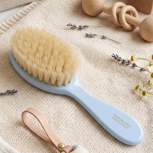 Combo cepillo y peine baby soft natural azul 6 in miniatura 4