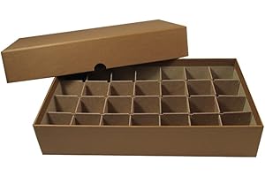 28-Roll Coin Tube Storage Box for Half Dollars