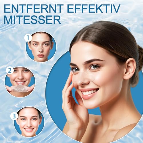 HuakChai Mitesserentferner Strips – Mitesser Entfernen, 20 Stück Hydrokolloid-Mitesser Nase Entfernen Öffnen und Verkleinern der Poren, Absorbieren Öl und Entfernen Akne, Für Alle Hauttypen