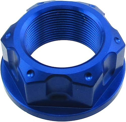 Miniatura 2 de DJ-Motor Tuerca azul del vástago de dirección M22 para TTR50 TTR110 TTR125 Pit Dirt Bike