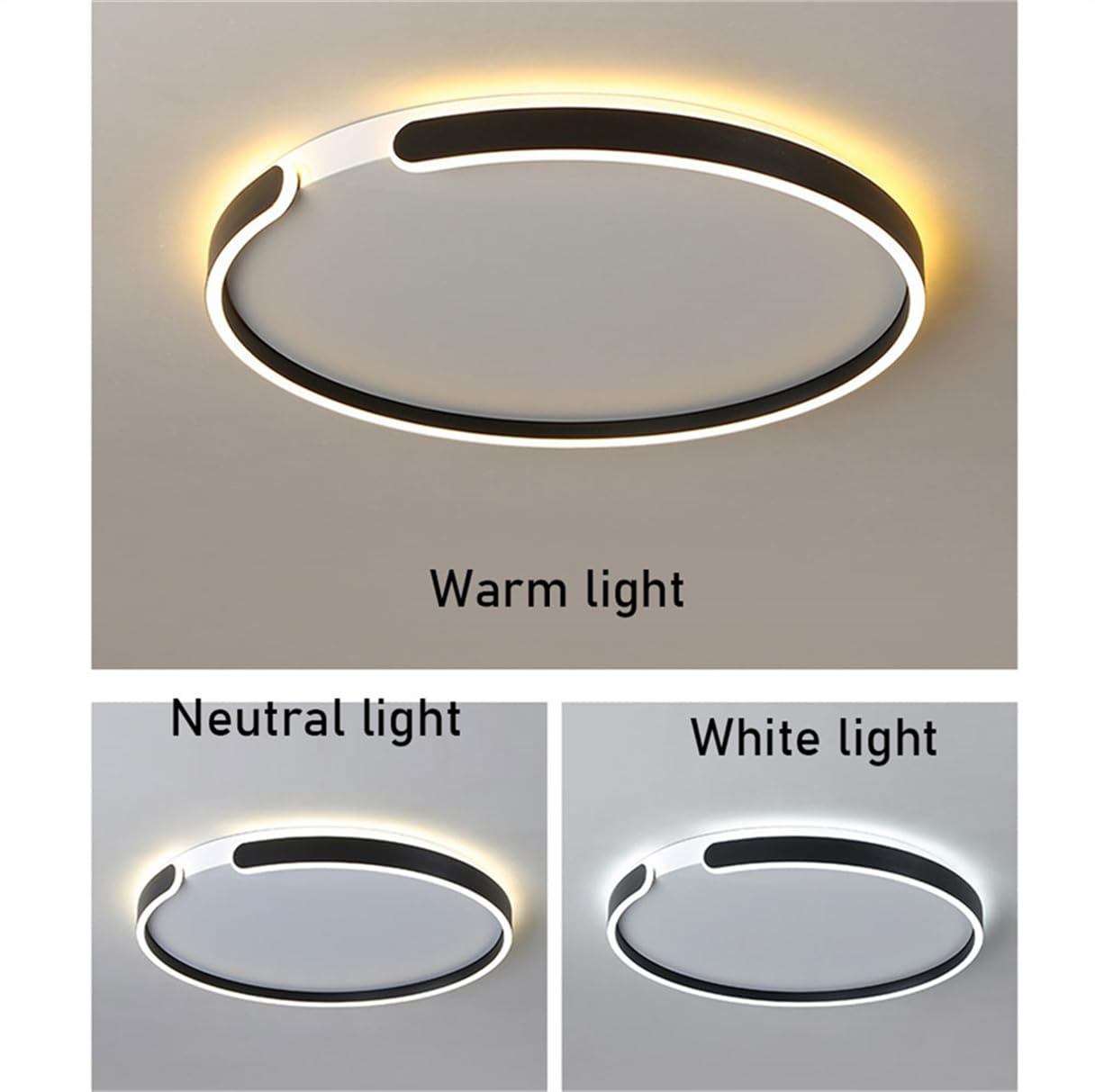 Lámpara De Techo LED Minimalista Montaje Empotrado Circular Plana