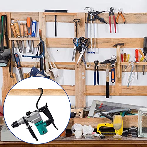Bolatus 6 Stück S Haken Groß 6in/15CM Belastbar bis 30KG S-förmige Hängehaken Schwarz Schwerlast Metallhaken Anti-Rost Haken für Küche Badezimmer Schlafzimmer Büro Edelstahlhaken - Image 7