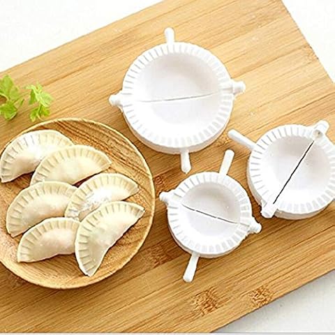 DIVISTAR Press Ravioli Dough Pastry Pie Dumpling Maker Gyoza Empanada Mold Mould Tool, 3pcs Cover