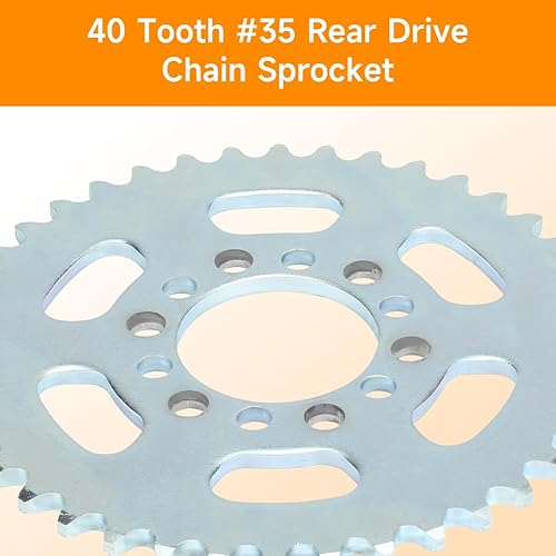Miniatura 8 de FVRITO Piñón de cadena de transmisión trasera de 75 dientes #35 para 97cc 98cc 2.8Hp Coleman CT100U Trail CK100 Baja Doodle Bug DB30 Motovox MBX10