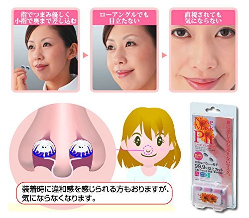 Amazon.co.jp: ノーズマスクピット 14個入 鼻マスク 花粉症対策グッズ