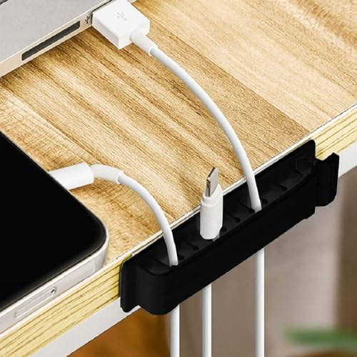 Organizador de cables con clips adhesivos para cableado, para escritorio, auto, pared, TV, PC y cables Ethernet miniatura 2