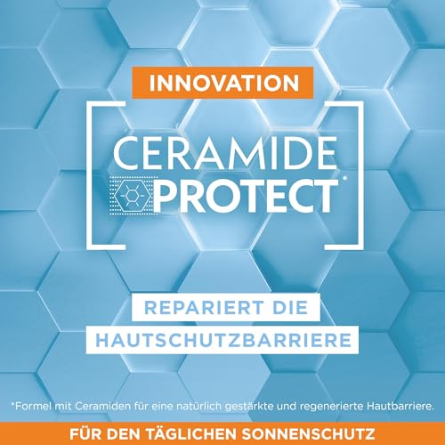Garnier Serum mit Lichtschutzfaktor 50+, UVA- und UVB-Schutz, Für alle Hauttypen, Mit Ceramid Protect, Geeignet zur täglichen Anwendung, Ambre Solaire Invisible Super UV, 30 ml