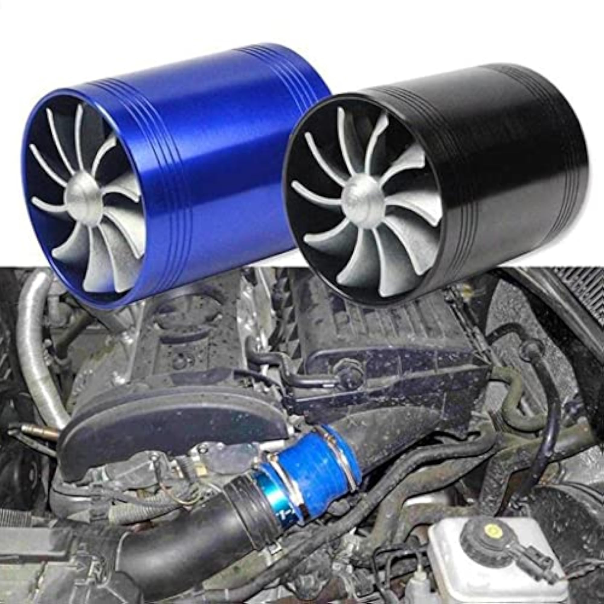 Air Intake Turbonator Dual Fan Turbine Charger