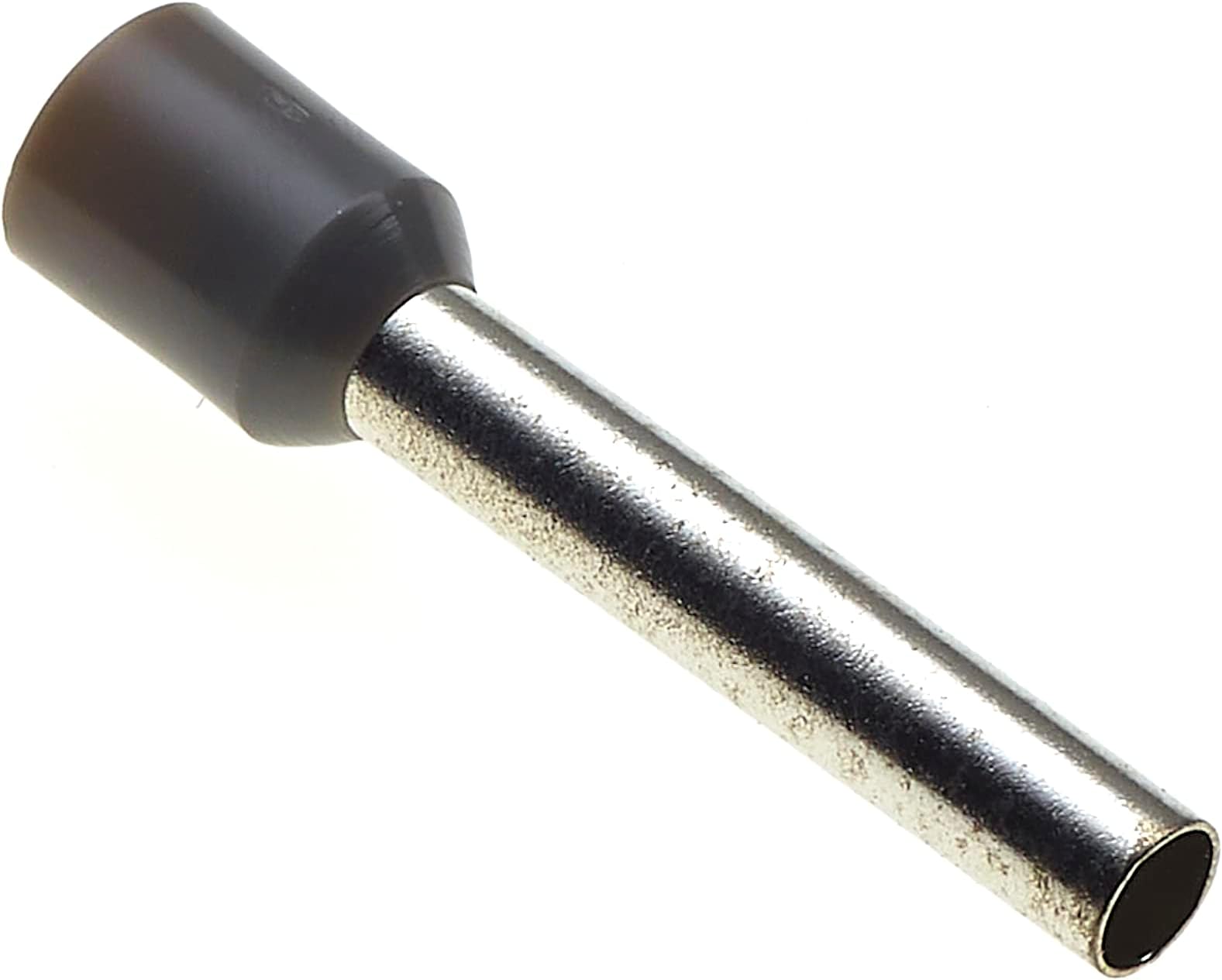 Insulated Ferrule, 26x4mm, Pack Of 100 - Wire Copper Crimp Connector Insulated Ferrule Pin, Cord End Terminal Connectors, German Grey Nylon Ferrules Connectors