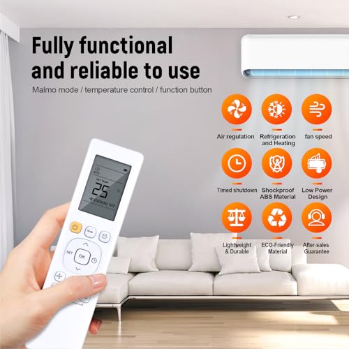 Télécommande Midea RG10B(D) BGEF de remplacement pour climatisation en panne - 5