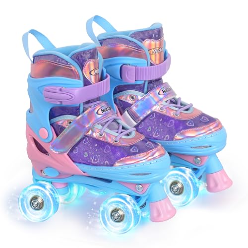 Nattork Girls Roller Skates for Kids Ages 3-5 5-8 6-12 Children Skates - image 1