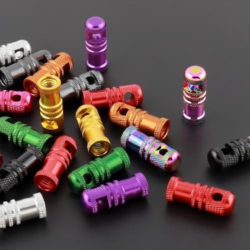 2Pcs Tapas para Válvulas Presta de Bicicleta con Núcleos Removibles para Bicicletas de Carretera Accesorios de Ciclismo miniatura 3