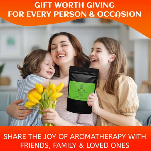 Aaranyam RELIEF Aromatherapy Shower Steamers -10 Tablets (1oz each), Lemongrass -Peppermint & Eucalyptus Shower Bombs with Essential Oils for Stress Relief, Self Care, Relaxation - Image 5