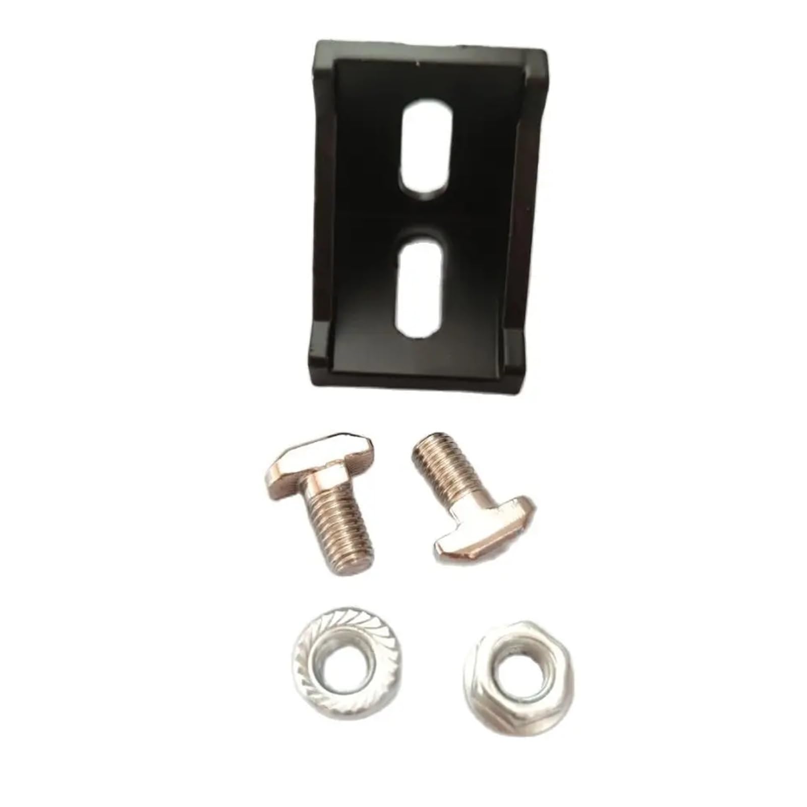 4040 zestaw złączy profilowych aluminiowych, 20 szt. 4040 wsporników narożnych, 40 szt. nakrętek kołnierzowych sześciokątnych M8 40 szt. śrub M8 x 16 mm śruby mocujące mocujące (czarne)