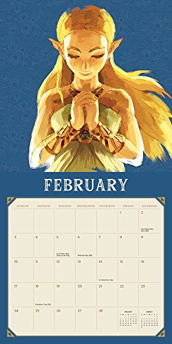 Legend Of Zelda: Breath Of The Wild 2019 Wall Calendar #TOP3