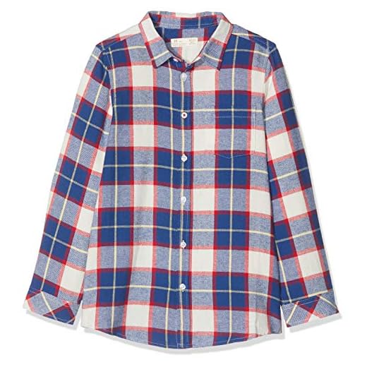 ZIPPY Camisa a Cuadros, Blanco (Antique White 11/0105 TC 420), 12 años (Tamaño del Fabricante: 11/12) para Niños