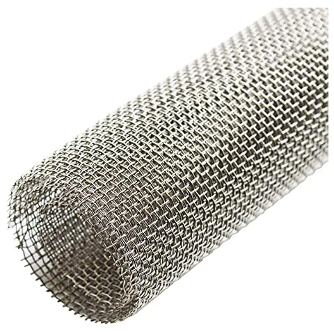 Woven Wire Mesh Roll 8 Mesh 30X60cm Size 2.5mm Hole 0.71mm Wire Diameter Stainless Steel 304L UK Made Cover