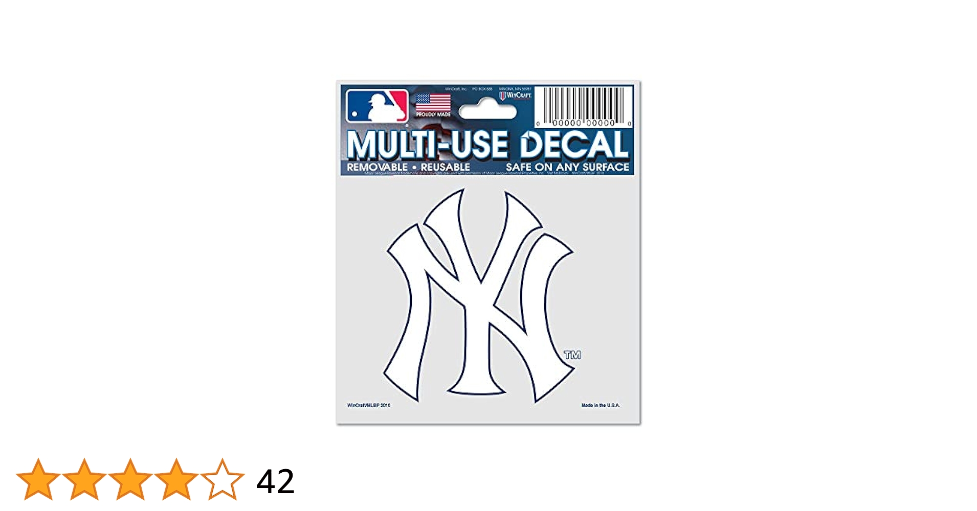 Amazon | MLBニューヨークヤンキース84487010 multi-useデカール