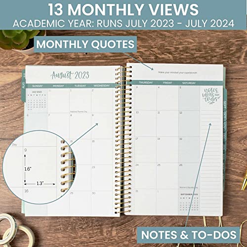 Bloom Daily Planners 2023-2024 Academic Year Day Planner (July 2023 - July 2024) - 5.5” X 8.25” - Weekly/Monthly Agenda Organizer Book With Stickers & Bookmark - Daydream Believer, Pink & Blue #TOP2