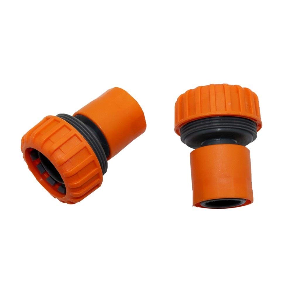 2 pezzi 1 pollice Connettore rapido per giunti di riparazione del tubo da giardino Irrigazione agricola Rubinetto standard per raccordi per tubi di lavaggio auto Raccordo rapido in ABS per tu