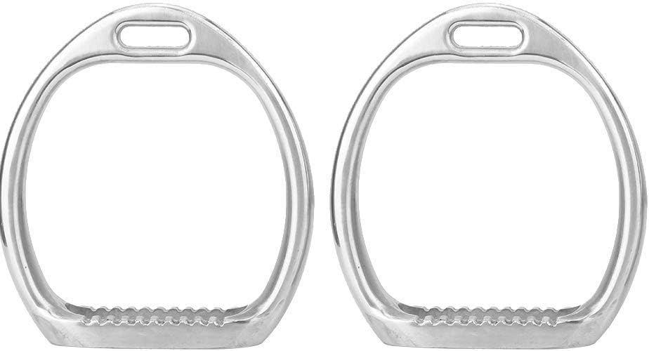 Zerodis Kids Lightweight Stirrups,Safety Stirrups Horse Riding Saddle Aluminum Treads for Equestrian Sports