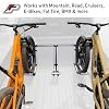 Truck Bed Bike Rack - All-Aluminum Truck Bed 2 Bike Rack Full Size Trucks - Includes 1 Fat Tire Kit - Effort-Free Installation