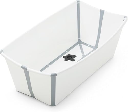 Stokke Flexi Bath with Heat Sensitive Plug, White Grey