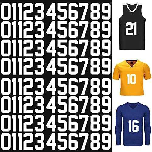 88 Pieces Iron On Numbers, Jersey Heat Transfer Numbers for