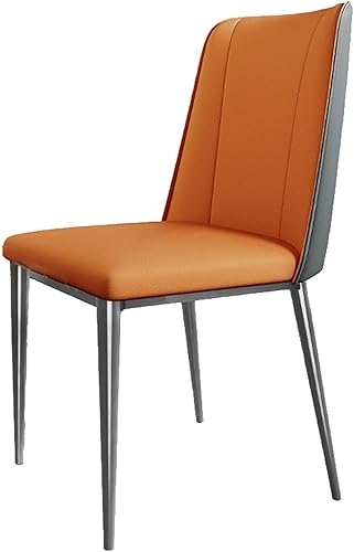 Miniatura 11 de JKGHK Sillas de comedor, sillas de cocina sin brazos con respaldo curvo, silla de vestíbulo tapizada, sillas de sala de estar tapizadas de cuero