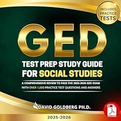 GED Test Prep Study Guide for Social Studies Audiolibro Por David Goldberg arte de portada