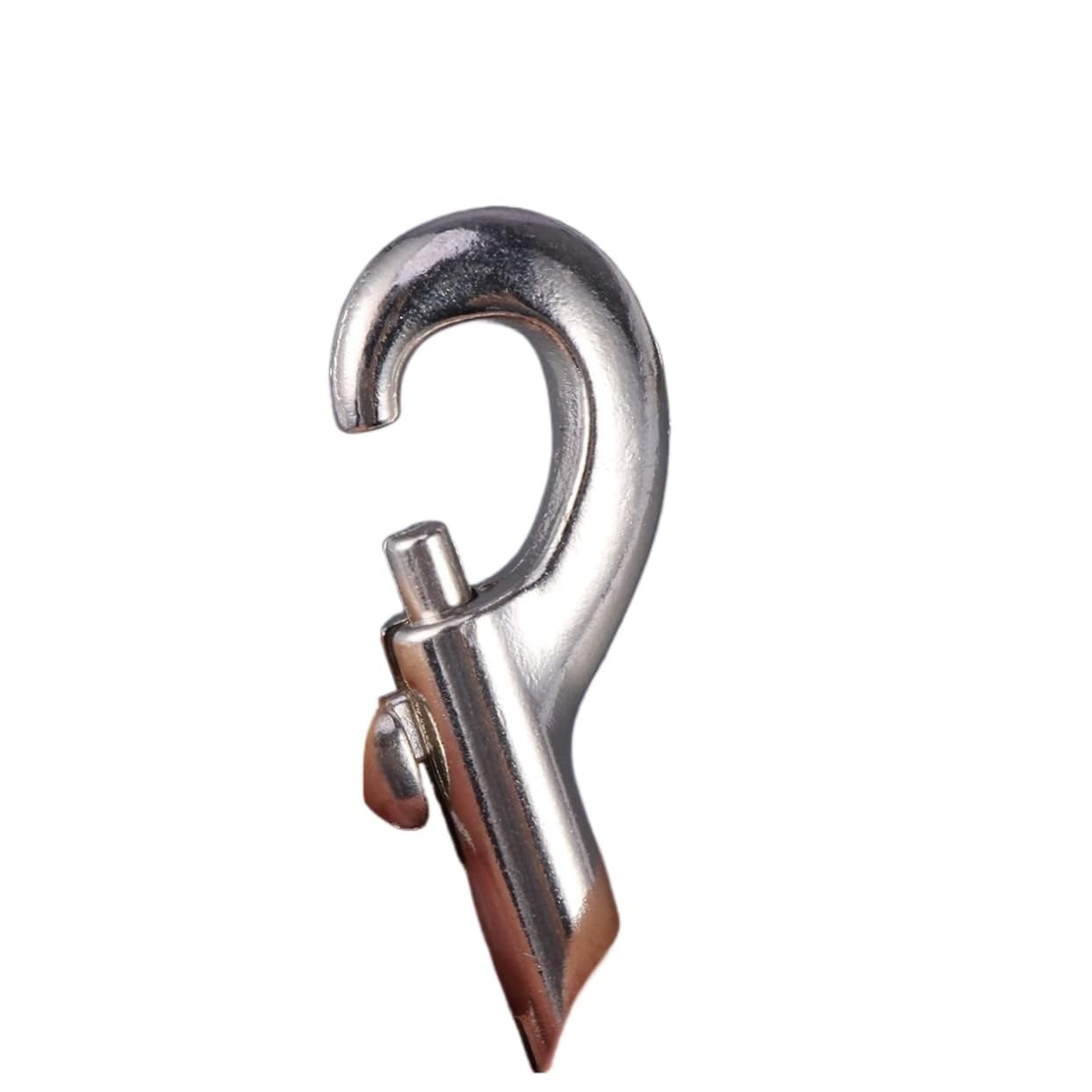 Zinc Alloy Clips Mousqueton Double Boulon ， 15 pièces Bouton-Pression Double extrémité en Acier Inoxydable