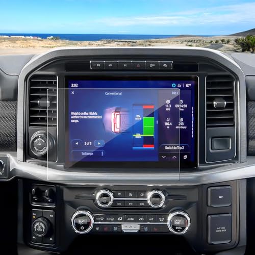 Coleya Anti-Glare Matte 2021-2026 F150 Screen Protector, for Ford F-150 (STX/XLT/Lariat/Tremor/King Ranch/Platinum/Limited/Raptor),9H Tempered Glass 2025 F150 Truck Accessories HD&Anti-Fingerprint 12