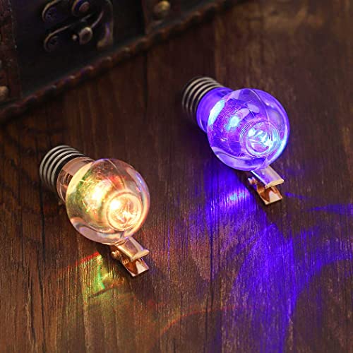 Casdre Light Bulb Hair Clips Colorful Led Light Hair Barrettes Non Slip Duck Bill Clip Halloween Party Favor Cosplay Hair Styling Accessories For Women And Girls(Pack Of 2) #TOP2
