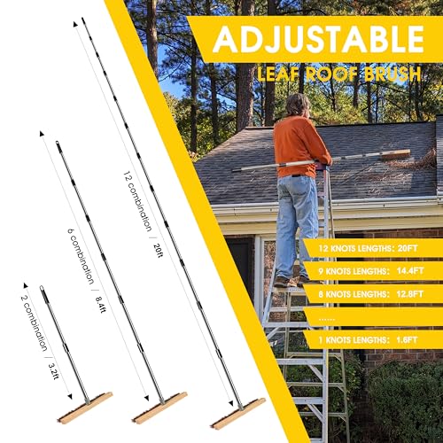 2-in-1 Leaf Brush & Snow Rake