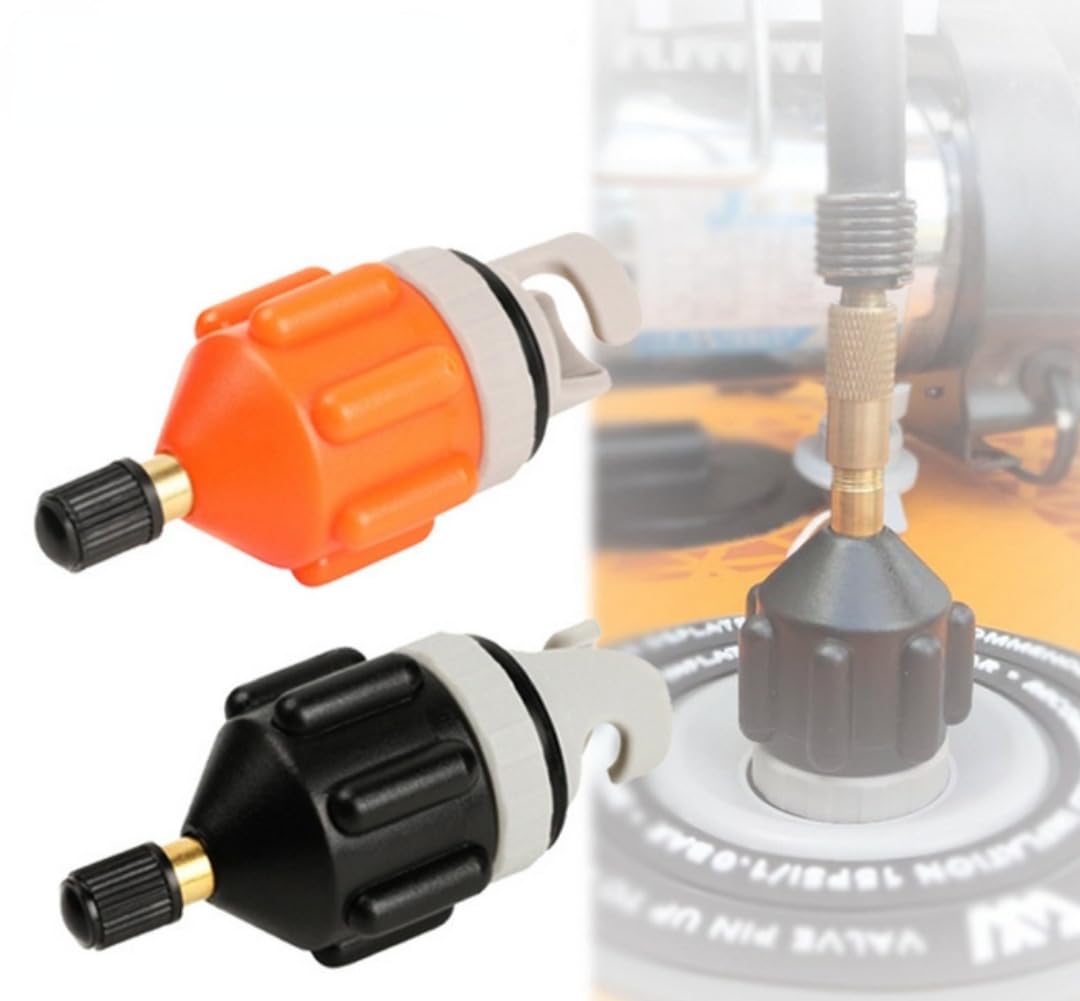 anso Adaptador de paleta de surf, bomba de kayak, compresor inflable, accesorios de válvula de conmutación para barco