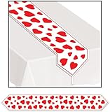 Printed Heart Table Runner Party Accessory (1 count) (1/Pkg)