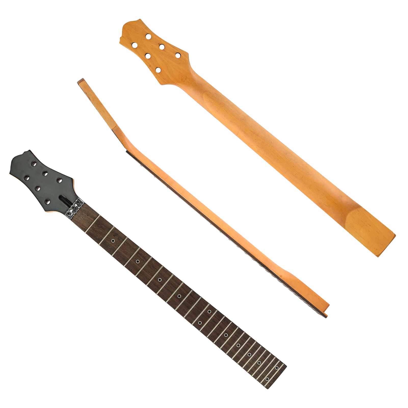 Generic 24-progowy, Matowy Klonowy Gryf Gitarowy do Płyt LP z podstrunnicą z palisandru. Łatwa Instalacja dla Projektu DIY (A)