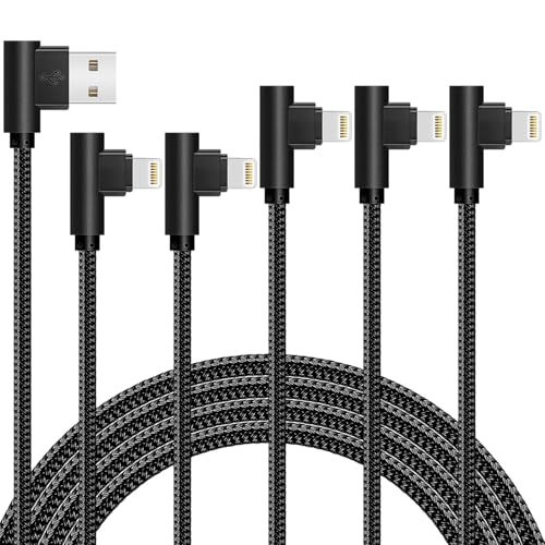 Evita roturas con el cable iPhone codo 90 grados APFEN trenzado de carga rápida