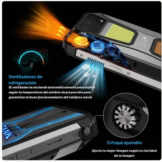 8849 Tank 2 PRO - Smartphone resistente con proyector de 6.8